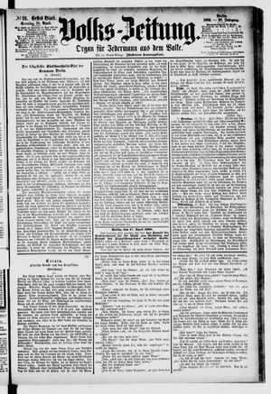 Volks-Zeitung vom 18.04.1880