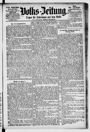 Volks-Zeitung vom 23.04.1880