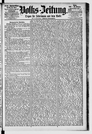 Volks-Zeitung vom 23.04.1880