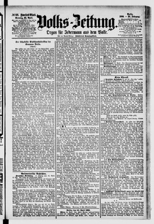 Volks-Zeitung vom 25.04.1880