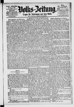 Volks-Zeitung vom 04.05.1880