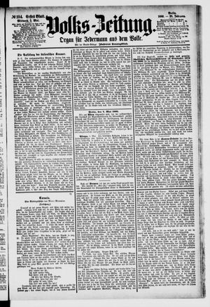 Volks-Zeitung vom 05.05.1880