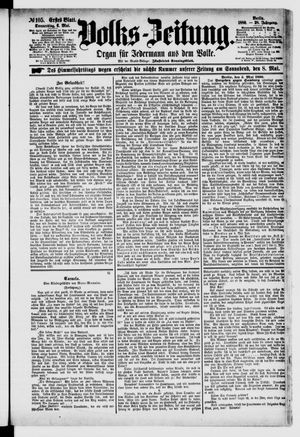 Volks-Zeitung vom 06.05.1880