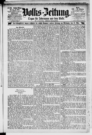 Volks-Zeitung vom 16.05.1880