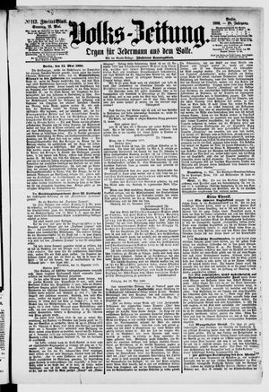 Volks-Zeitung vom 16.05.1880