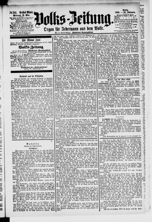Volks-Zeitung on May 19, 1880