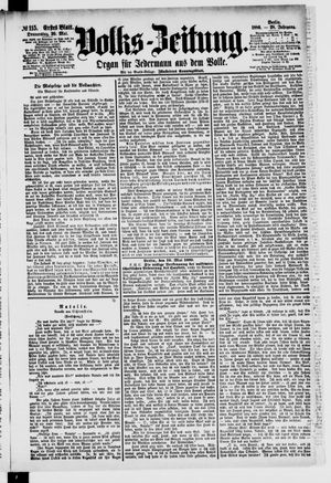 Volks-Zeitung vom 20.05.1880