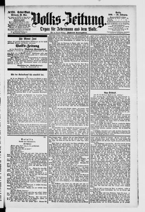 Volks-Zeitung vom 26.05.1880