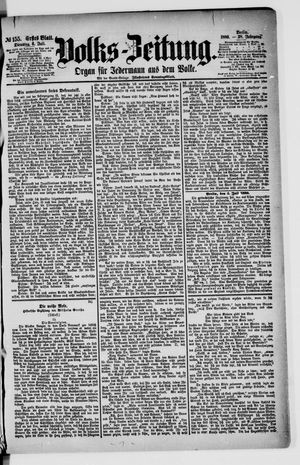 Volks-Zeitung vom 06.07.1880
