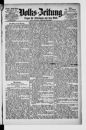 Volks-Zeitung vom 15.07.1880