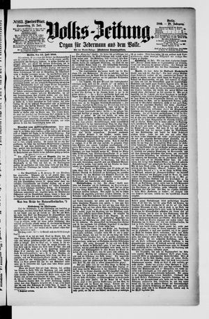 Volks-Zeitung vom 15.07.1880