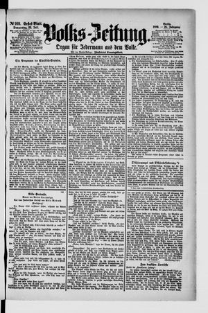Volks-Zeitung vom 22.07.1880