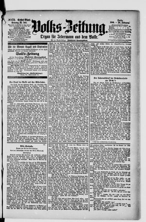 Volks-Zeitung vom 25.07.1880