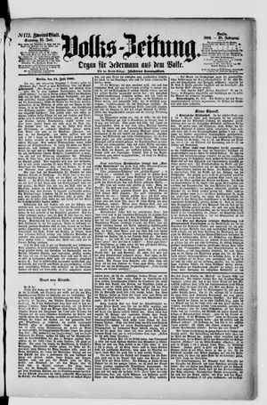 Volks-Zeitung vom 25.07.1880