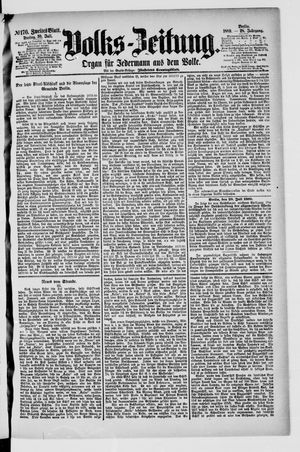 Volks-Zeitung vom 30.07.1880