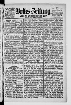 Volks-Zeitung vom 08.08.1880