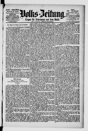 Volks-Zeitung on Aug 12, 1880