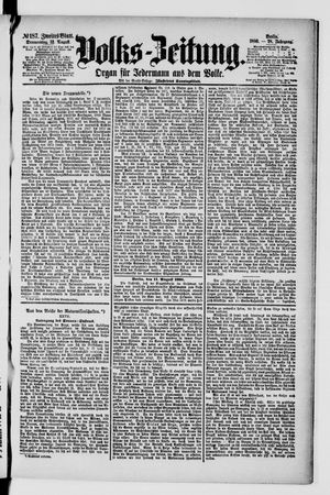 Volks-Zeitung on Aug 12, 1880