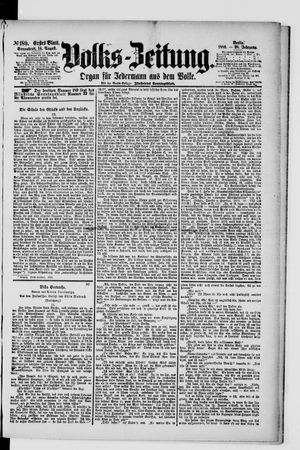Volks-Zeitung vom 14.08.1880
