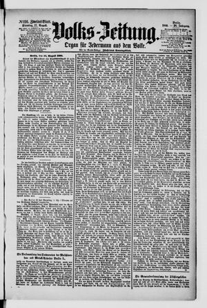 Volks-Zeitung vom 17.08.1880