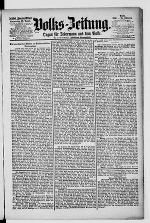 Volks-Zeitung vom 26.08.1880