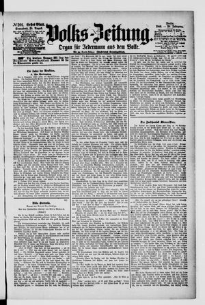 Volks-Zeitung vom 28.08.1880