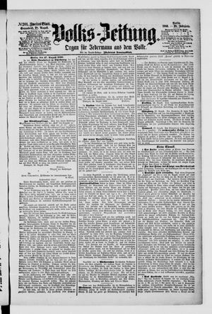 Volks-Zeitung vom 28.08.1880