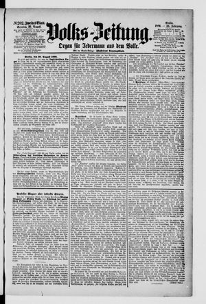 Volks-Zeitung vom 29.08.1880