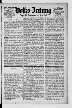 Volks-Zeitung vom 01.09.1880