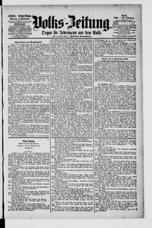 Volks-Zeitung vom 05.09.1880