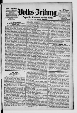 Volks-Zeitung vom 07.09.1880