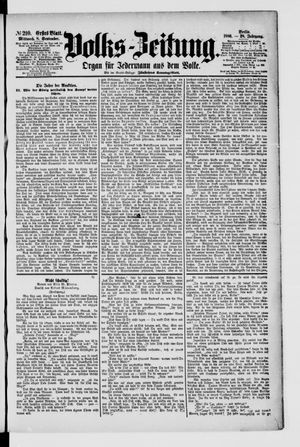 Volks-Zeitung vom 08.09.1880