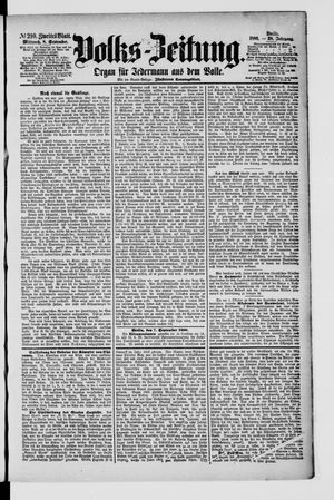 Volks-Zeitung vom 08.09.1880