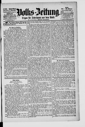 Volks-Zeitung vom 11.09.1880