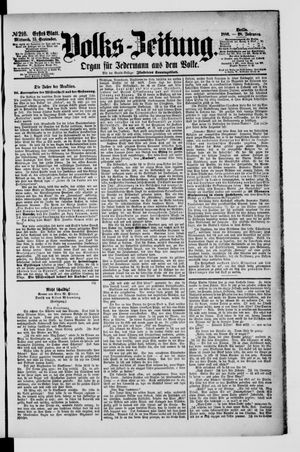 Volks-Zeitung vom 15.09.1880
