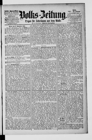 Volks-Zeitung vom 18.09.1880