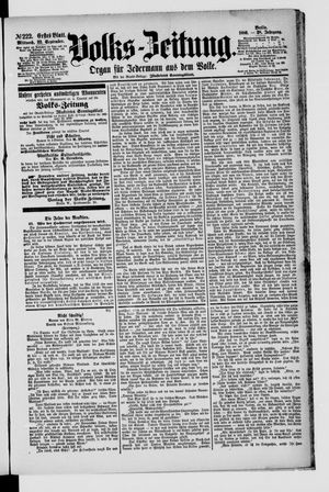 Volks-Zeitung vom 22.09.1880