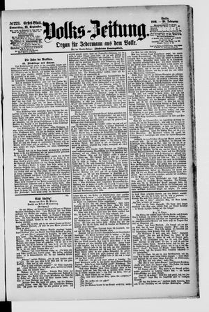 Volks-Zeitung vom 23.09.1880