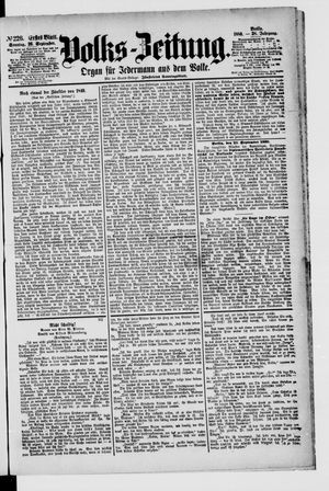 Volks-Zeitung vom 26.09.1880