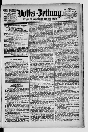 Volks-Zeitung vom 28.09.1880