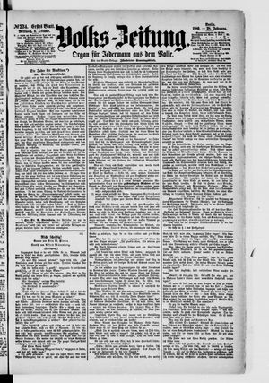 Volks-Zeitung vom 06.10.1880