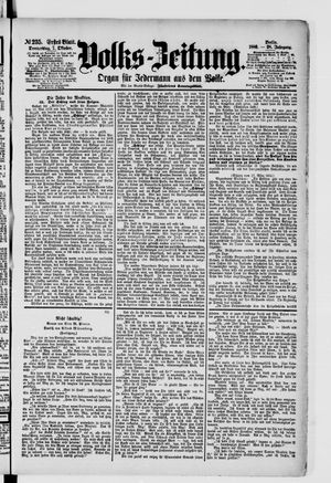 Volks-Zeitung vom 07.10.1880