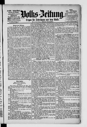 Volks-Zeitung vom 10.10.1880