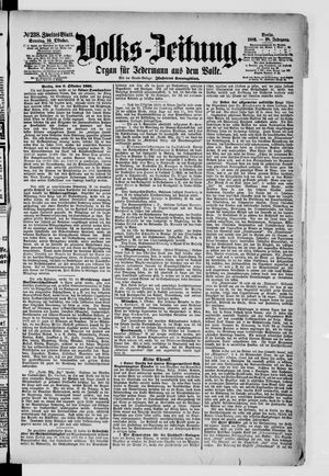 Volks-Zeitung vom 10.10.1880