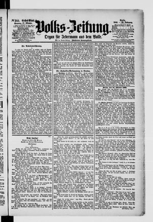 Volks-Zeitung vom 17.10.1880