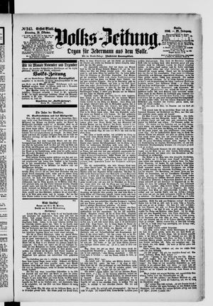 Volks-Zeitung vom 19.10.1880