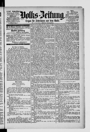 Volks-Zeitung vom 21.10.1880