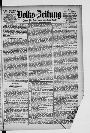 Volks-Zeitung on Oct 24, 1880