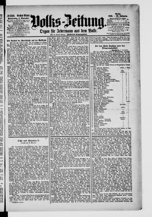 Volks-Zeitung on Nov 4, 1880
