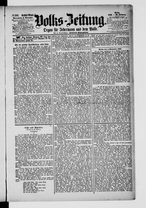 Volks-Zeitung vom 06.11.1880